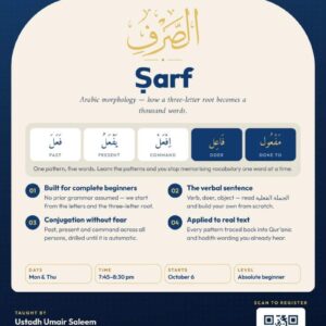 Arabic Morphology (Sarf) – One-Month Intensive Online Course